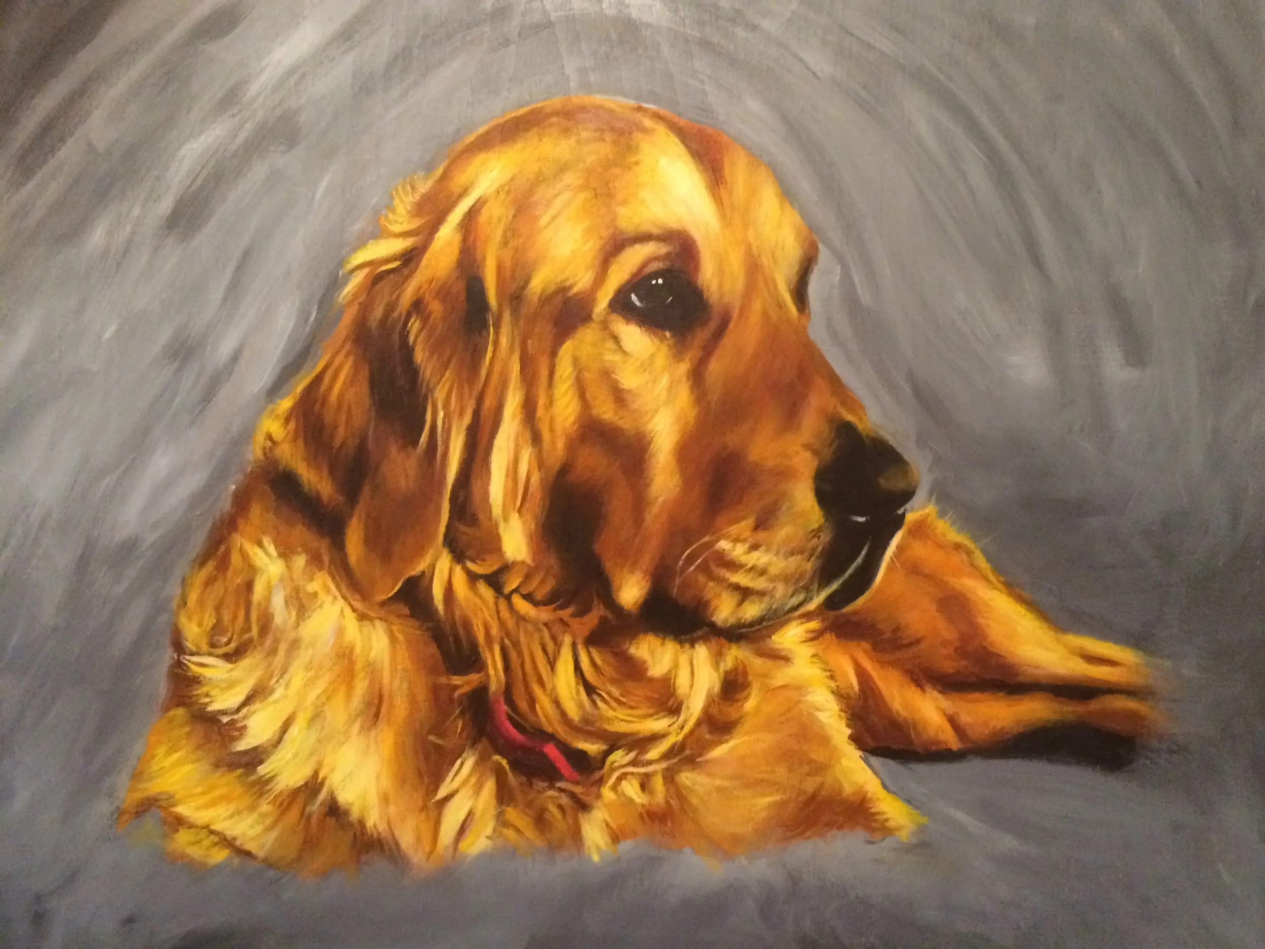 Portrait painting by Sam Roffey