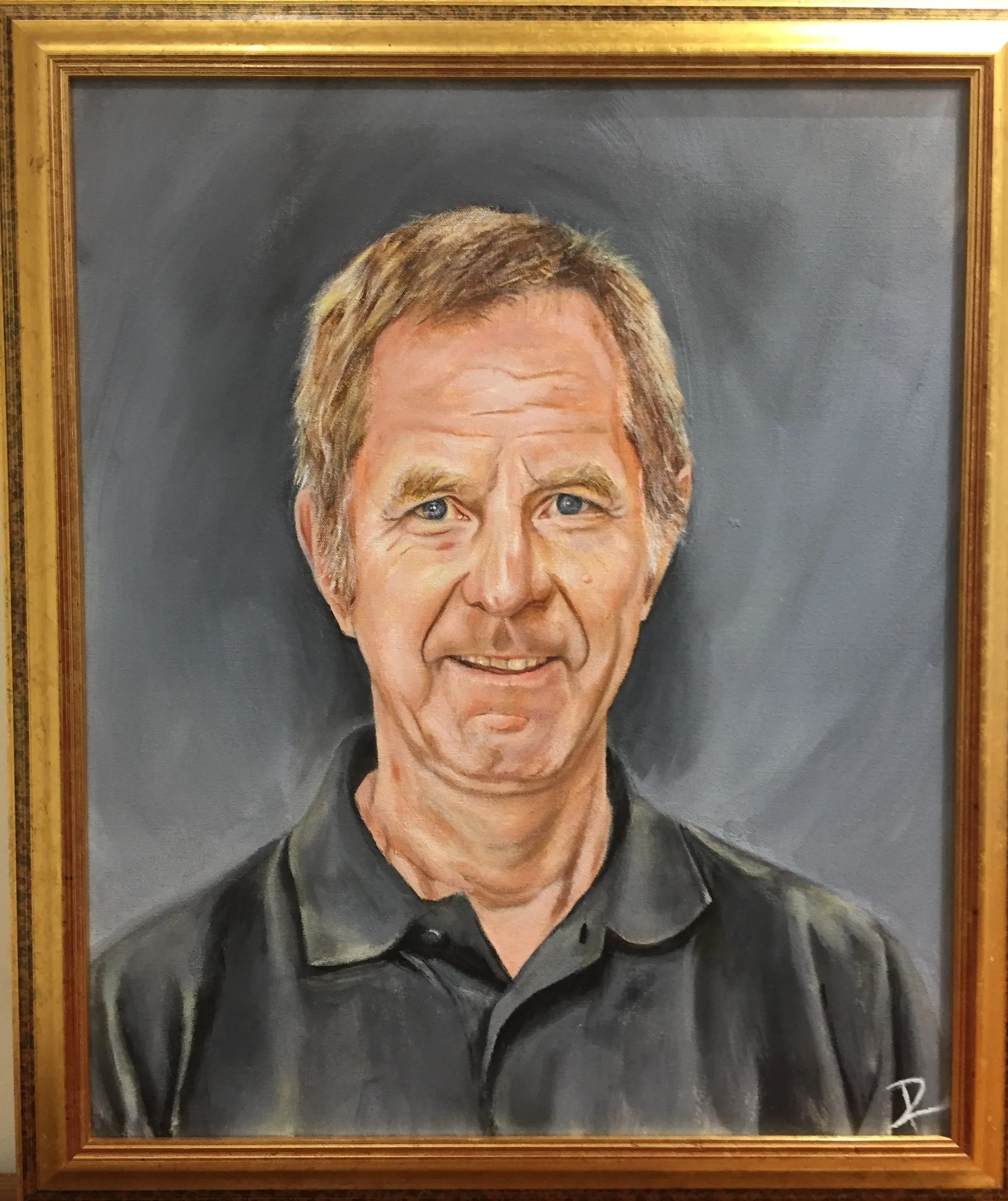 Portrait painting by Sam Roffey