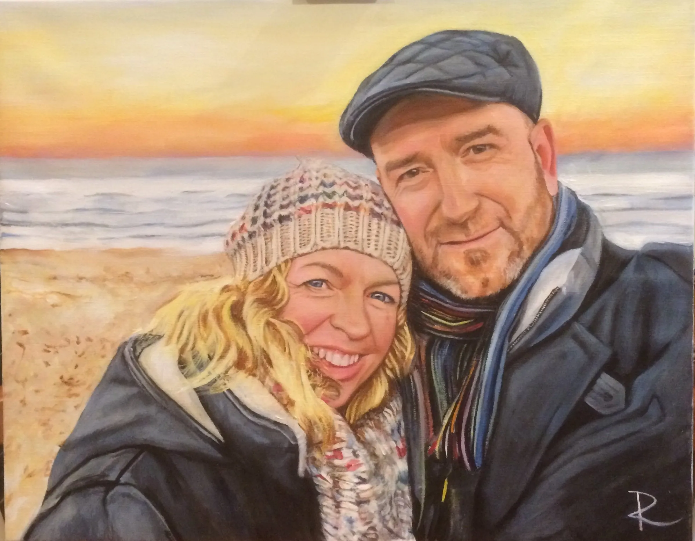 Portrait painting by Sam Roffey