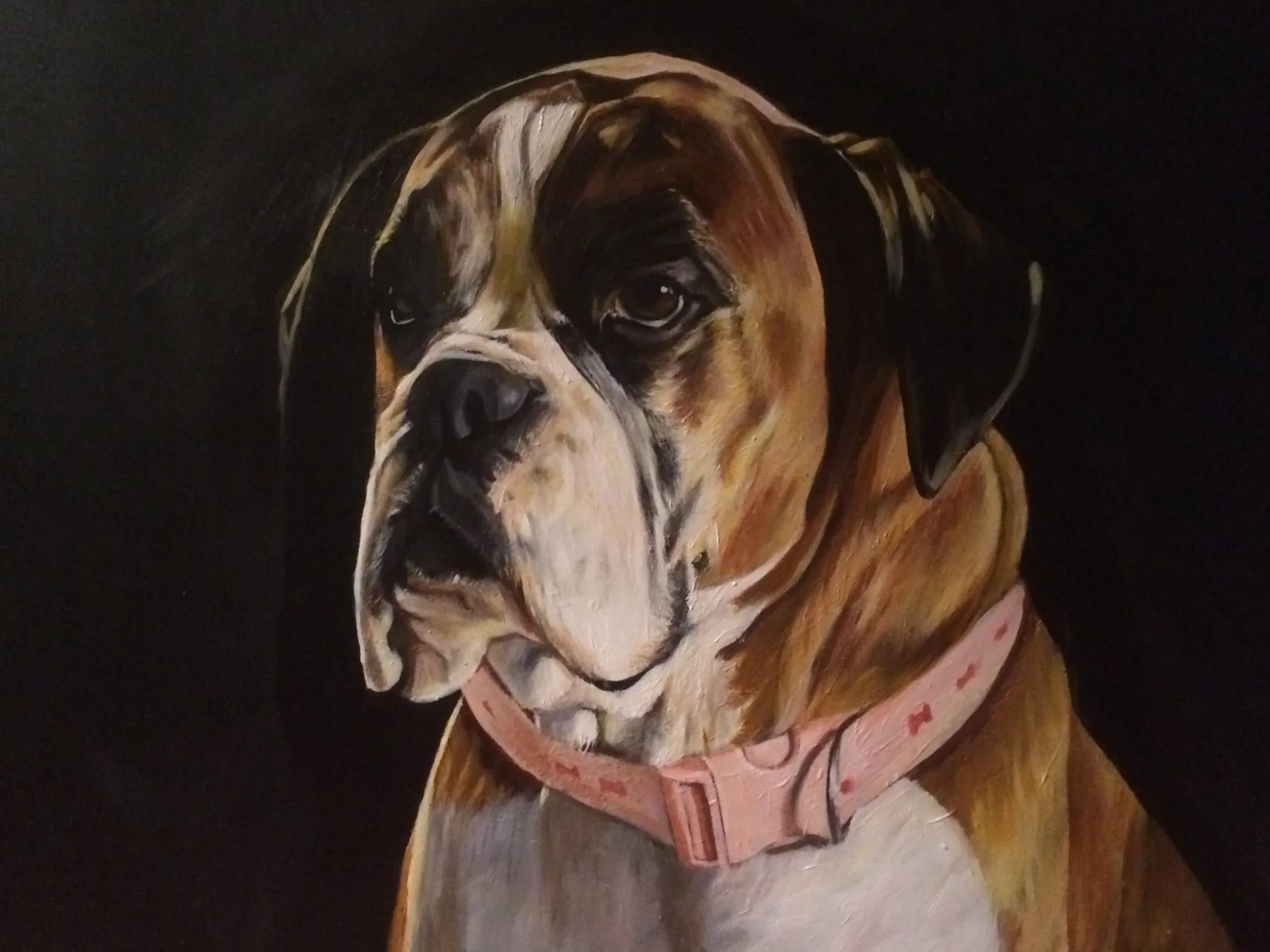 Portrait painting in acrylic by Sam Roffey
