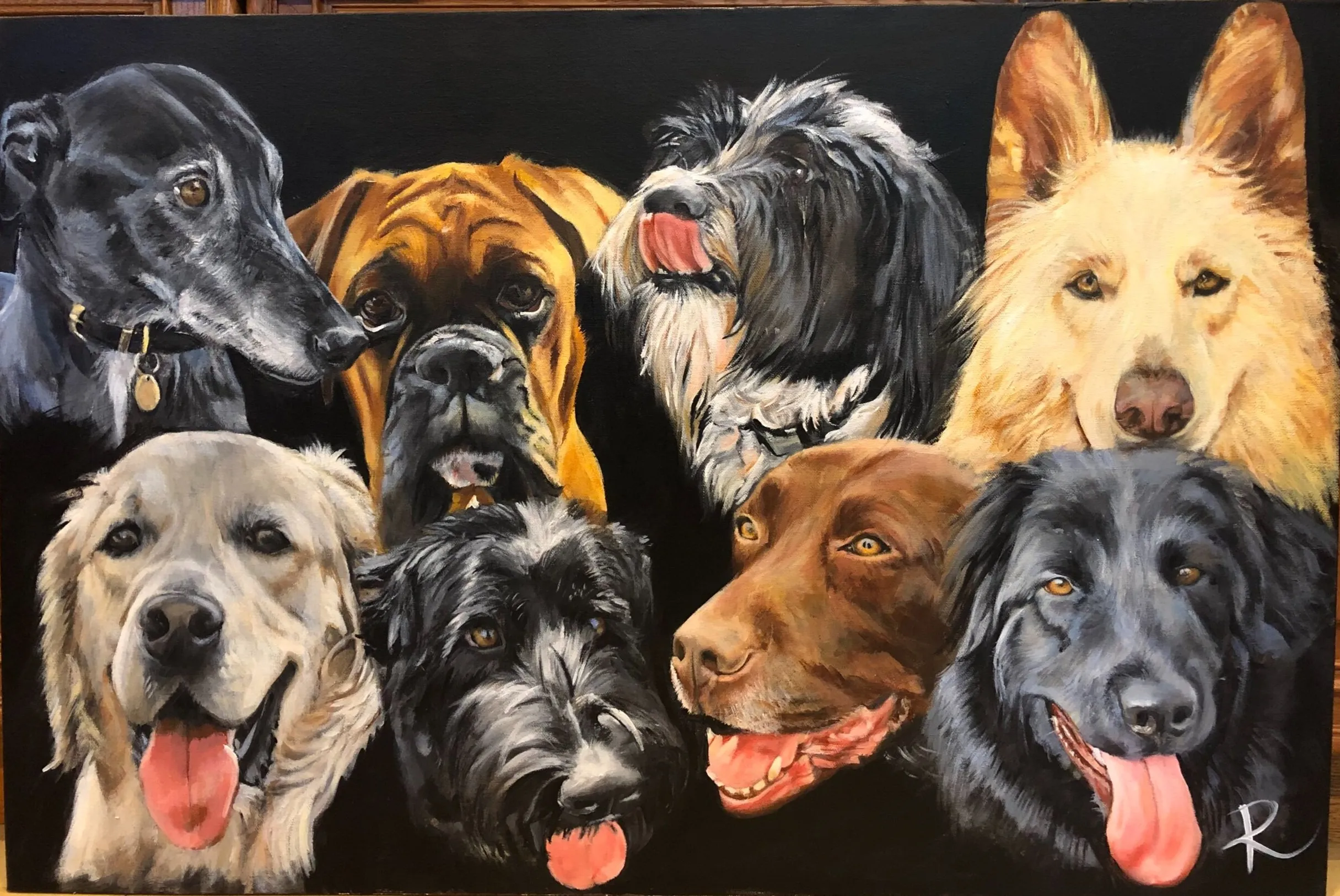 Portrait painting by Sam Roffey